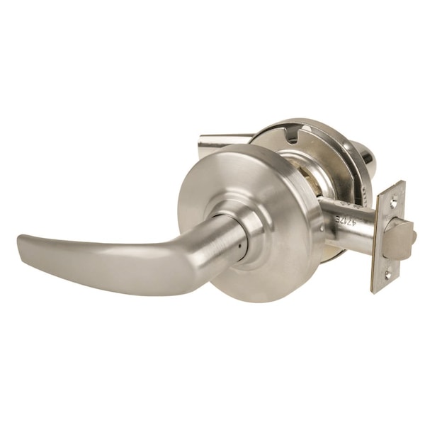 Schlage Grade 1 Passage Latch, Athens Lever, Non-Keyed, Satin Nickel Finish, Non-Handed ND10S ATH 619 - main